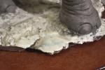 DEAR : diorama "Elephant et son petit" sujet en résine,...
