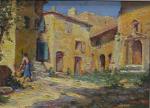 AGARD (Jules) " Paysage provençal, quartier Sainte à Grans (Bouches...