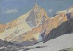 BOULANGER (A.) "La Meije, les Alpes" hst, sbd, 33x46