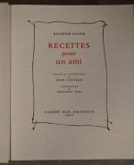 OLIVER (R.) et COCTEAU (Jean) "Recettes pour un ami", édité...