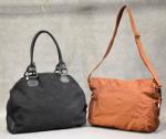 MANDARINA DUCK : sac cartable en toile marron "MD20" bandoulière...