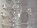 Lot de verres à jambe en cristal comprenant : 4...
