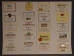 Importante collection d'étiquettes de vins , environ 800 sur le...