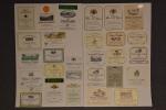 Importante collection d'étiquettes de vins , environ 1000 sur la...