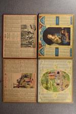 Lot de 55 calendriers des Postes de 1908 aux années...