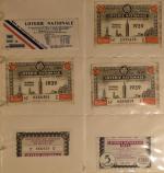 Album de 156 billets de tombola , Loterie Nationale