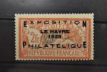 FRANCE N° 257A Exposition philatélique du Havre 1929 neuf avec...