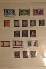 FRANCE : collection de timbres en album de 1900 à...
