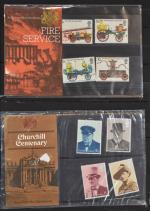Deux classeurs de timbres d'Europe principalement en oblitérés