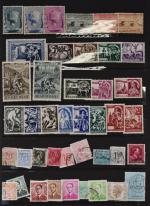 Deux classeurs de timbres d'Europe principalement en oblitérés