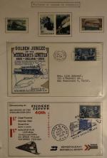 Une collection de timbres sur le thème des trains principalement...