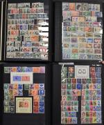 Collection de timbres en 6 classeurs , Afrique du nord...