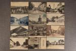 Lot d'environ 441 cartes postales anciennes du département de l'Allier...