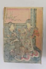 Utagawa Kunisada (1786 -1865) et Utagawa Kunichika (1835 -1900)
Ensemble comprenant...