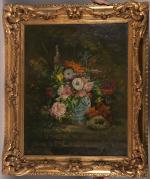 Ludovic PIETTE 
(Niort 1826 - Paris 1877)
Bouquet de fleurs sur...