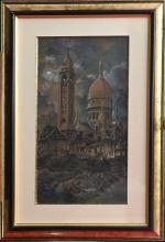 Georges TIRET-BOGNET (1855-1935)
Vues de Montmartre
Ensemble de quatre dessins au crayon...