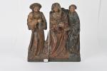 Ecole du XVIIe siècle
Sainte Femme et un homme
Bas-relief en deux...