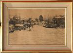 Pieter TEN CATE (1869-1937)
Dordrecht 
Gravure signée dans la planche en...