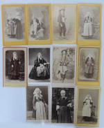 15 cartes de visite
Nadar, quatre photographies : célébrités : Gustave...