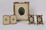 Quatre photographies format carte de visite
Portraits, c. 1870-80
Dans leurs cadres...