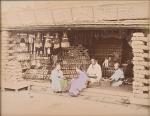 JAPON 
Adolpho FARSARI (1841-1898) (attribué à)
9 photographies Geisha, musique, métiers...