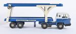 Joustra, Autotransporter ref. 638, 
tracteur cabine bernard bleu mécanique (rouille)...