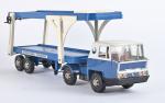 Joustra, Autotransporter ref. 638, 
tracteur cabine bernard bleu mécanique (rouille)...