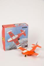 Joustra Sanchis, avion à friction 
en plastique orange (acc. à...