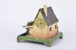 Doll (Allemagne), moulin avec roue à aubes
en tôle peinte :...