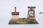 Allemagne, la mine : accessoire pour machine à vapeur
en tôle...