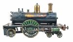 Rare locomotive à vapeur vive
type 112, en bronze et acier...