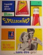 S. Pellegrino Bitter 
Cinq affiches de Foré, variantes de modèles,...