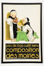 Café Composition des Moines
Affiche encadrée Imp. Jombart Lille, 60 x...