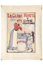Cub Rotti
Maquette gouachée et aquarellée, 49 x 37 cm.