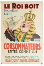 Le Roi boit
Royal Prolait.
Affiche de Bardin Imp. Soulisse-Martin Niort, 60...