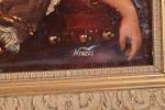 Fillette dormant avec sa poupée
Huile sur toile signée Wenzel. 28,5x41,5...
