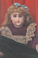 Le bébé Jumeau
Huile sur toile signée Germaine, vers 1900. 41x33...