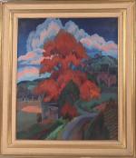 Henri Therme (1900-1973), "L'arbre rouge"
huile sur toile, signée en bas,...