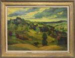 Henri Therme (1900-1973), "Un village"
huile sur toile, signée en bas...