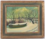 Henri Therme (1900-1973), "Le bateau gelé"
huile sur toile, signée en...