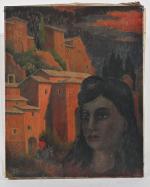Henri Therme (1900-1973), "Béatrice Cenci", 
huile sur toile signée en...