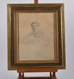 M. Jacquemard (XIXe), Portrait de Monsieur, crayon, signé en bas...