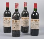 4 bouteilles, Saint-Emilion Grand Cru, Clos Fourtet, 1er Grand Cru...