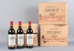 3 CBO, 9 bouteilles, Saint Emilion, Château Berliquet, Grand Cru...