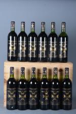 1 CBO, 12 bouteilles, Pomerol, Château du Domaine de l'Eglise...