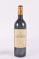 2 bouteilles : 

- 1 bouteille, Saint-Julien, Château Talbot, 4ème...