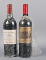 2 bouteilles :
- 1 bouteille, Saint-Emilion Grand Cru, Le Petit...