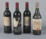 4 bouteilles :
- 3 bouteilles, Château Margaux, 1er Grand Cru...