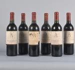6 bouteilles, Pauillac, Château Latour, 1er Grand Cru Classé, 1989....