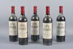 5 bouteilles, Saint-Julien, Château Léoville Las Cases, 2ème Grand Cru...